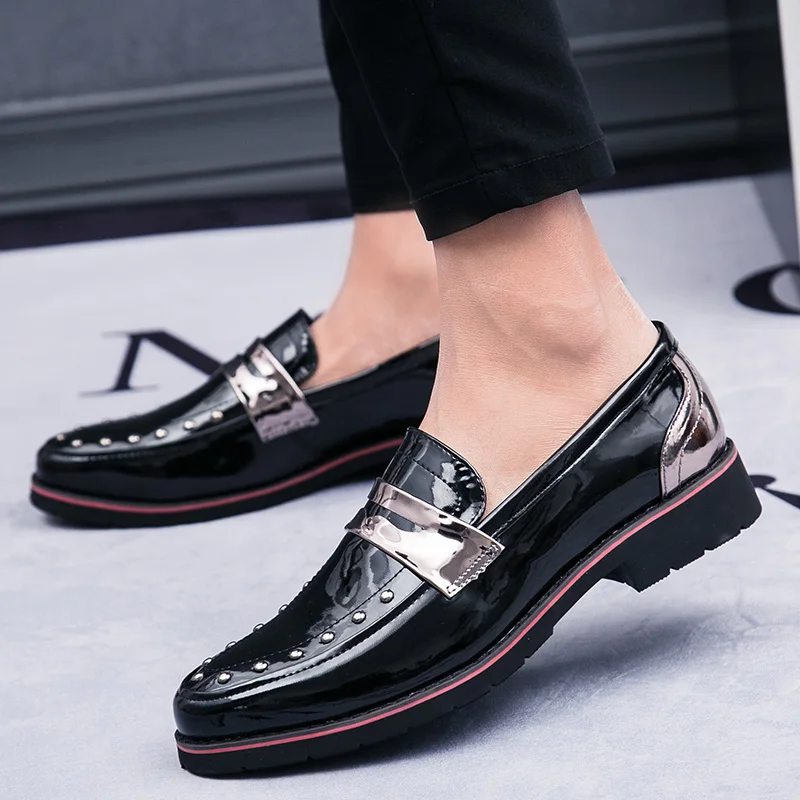 Мужские кожаные туфли деловые высококачественные повседневные роскошные