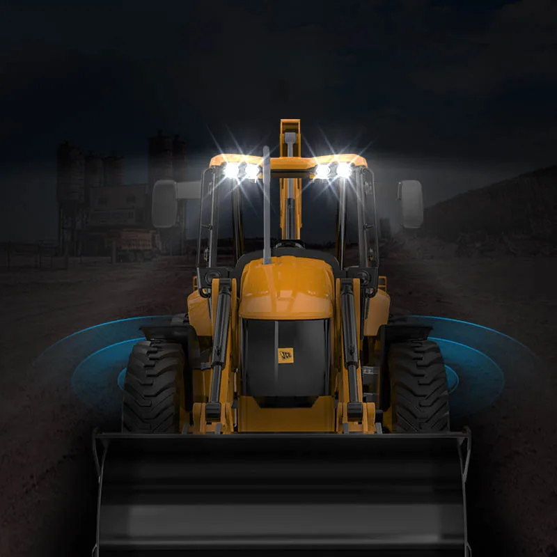 

RC Engineering Construction Truck 6 Channel 1:24 Sound and Light Simulation Two-way Forklift Remote Control Excavator Toy