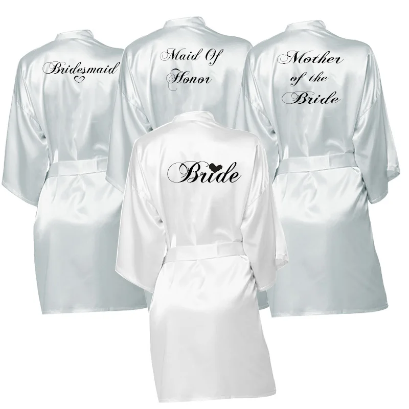 Вечерние платья для невесты индивидуальный подарок халат подружки надпись Bride