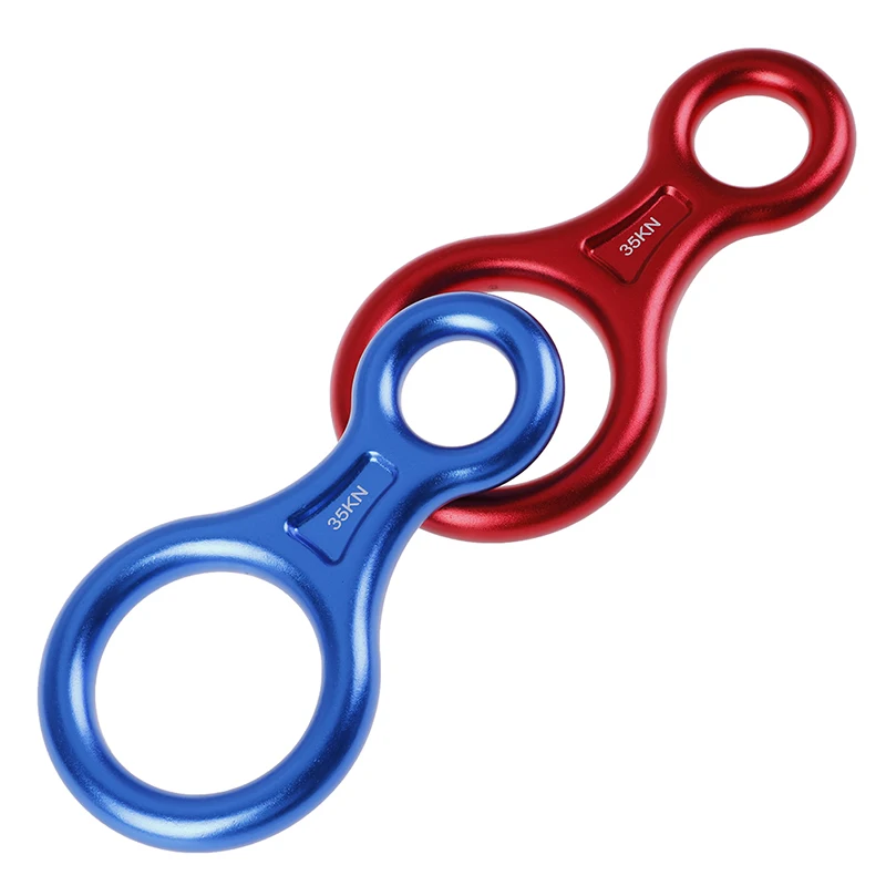 35KN Карабин Открытый скалолазание 8 Кольцо спуска веревка медленно Спуск