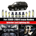 12 шт. в упаковке, для Isuzu Rodeo 2000-2004 белый Canbus автомобильная светодиодная купольная внутренняя потолка крыши светильник комплект БАГАЖНИК Грузовой фонарь освещения номерного знака