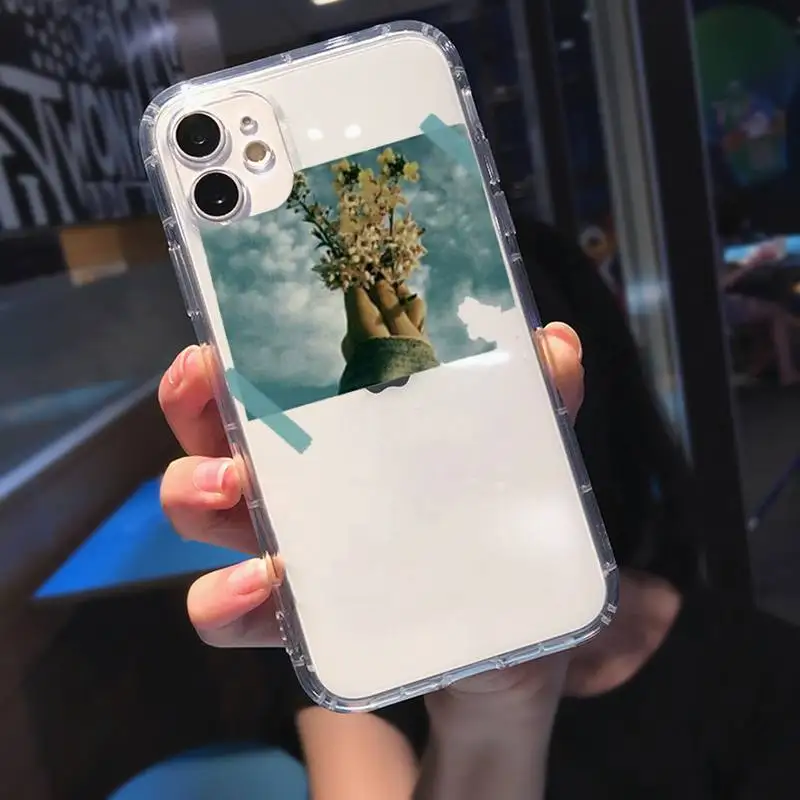 

LJHYDFCNB Great Art Prints Flower Phone Case Transparent Case For Iphone 6 6s 7 8 Plus XR X XS 11 12 Pro Max