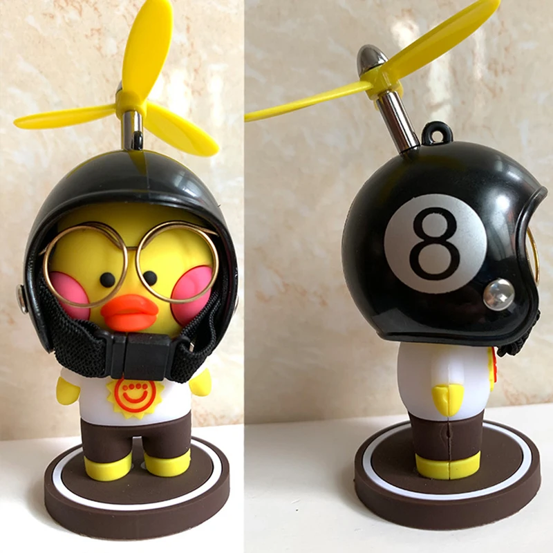 

Dashboard Duck with Helmet Creative Decoration Auto Interior Duckling Head Toys Duckling in Car Accessories Gift Car Ornament