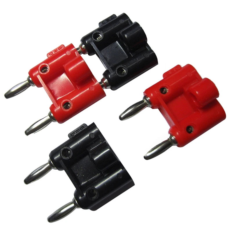 4 шт. тип винта двойная вилка типа банан соединители динамика 436 + тип|Коннекторы и