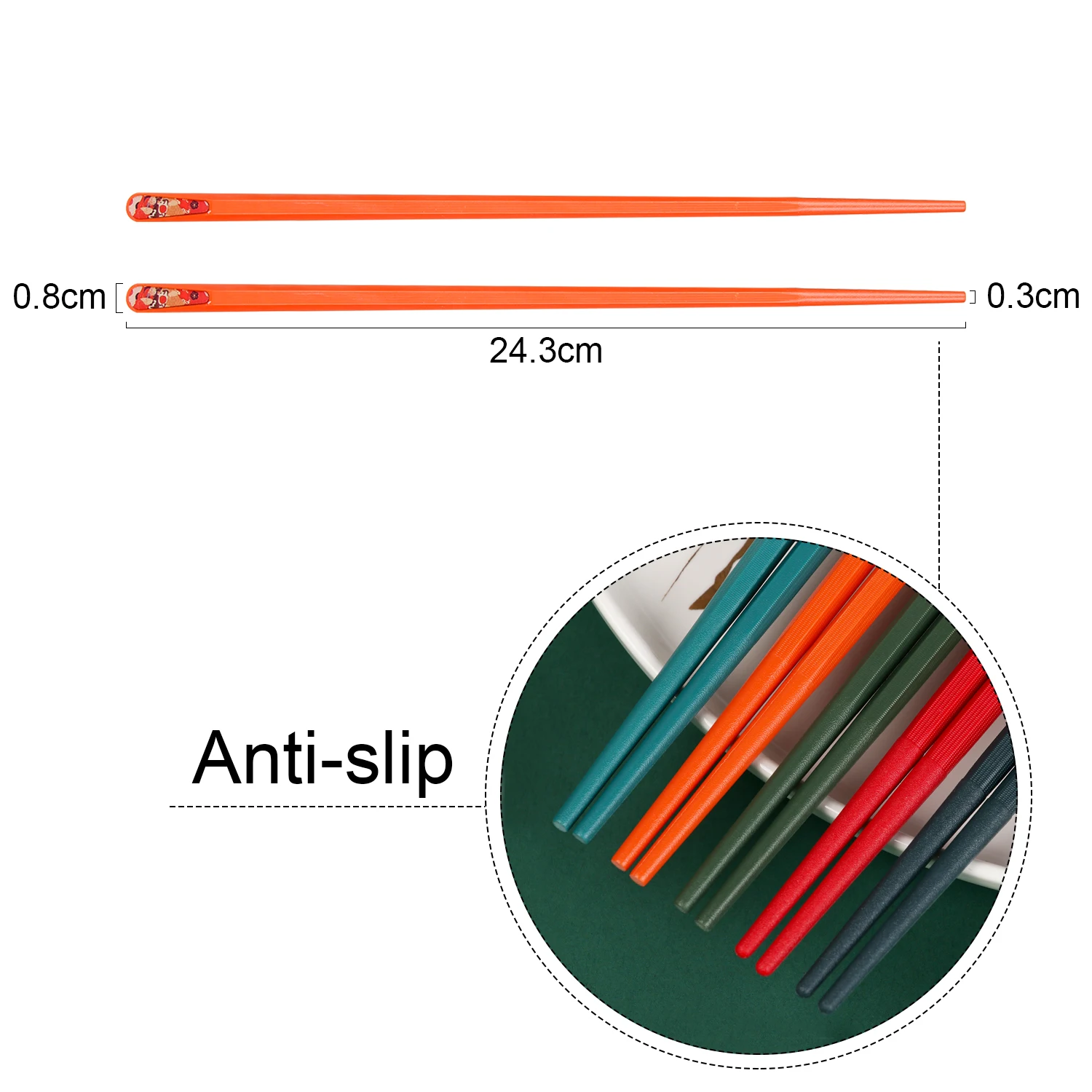 5 пар Многоразовые натуральный деревянных палочек для еды бамбуковые солнечные