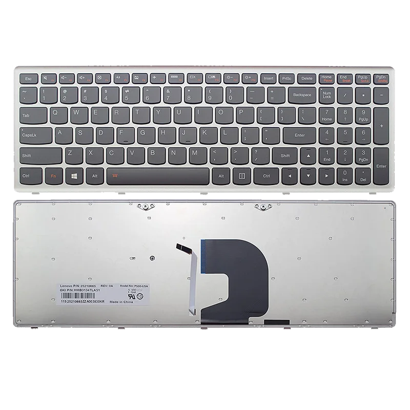 Фабричная клавиатура для ноутбука с подсветкой Thinkpad Clevo Dns Intelbras Lenovo Z500 Z500A Z500G P500 P500A на 95% новая из США