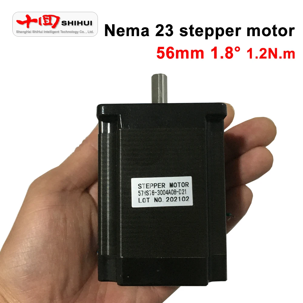 Nema 23 57 шаговый двигатель 2 фазы 4 привести 6 35 мм/8 мм один/двойной вал 1.2N.m 56 3A DC мотор