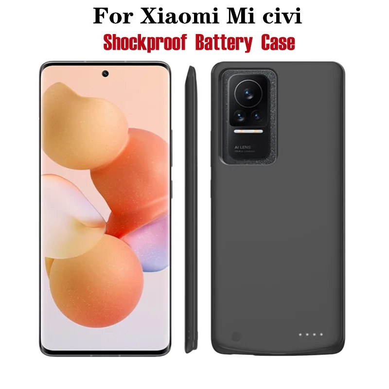

Внешний аккумулятор 6800 мАч, чехол для зарядки, чехол для Xiaomi Mi Civi, чехол для зарядного устройства для Xiaomi Mi Civi, чехол для батареи