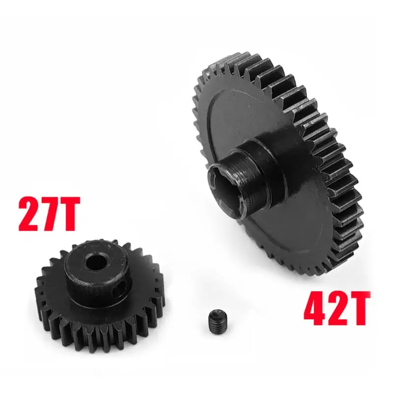 Металл Diff основной Шестерни 42T + мотор 27T для 1/18 WLtoys A959 B A969 A979 K929 RC автомобилей