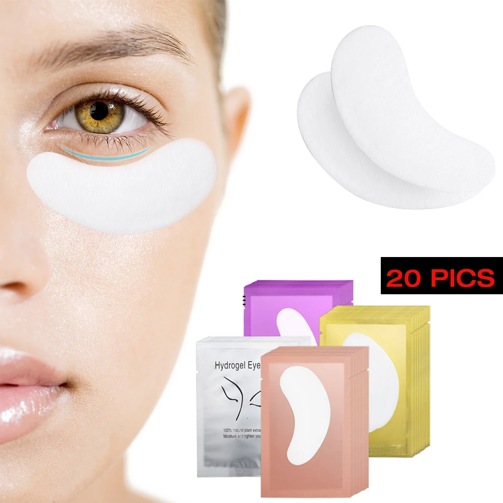 DORADOSUN 20 пар накладки для ресниц прививки под глазные гель патчи наращивания