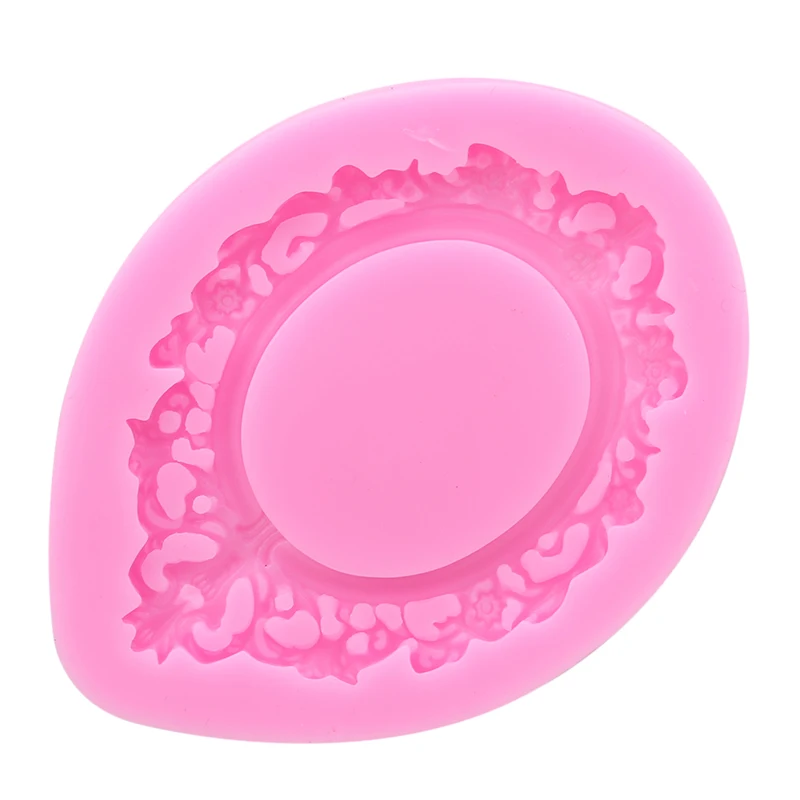 

DIY Mirror Wedding Cake Border Silicone Molds Fondant Cake Decorating Tools Frame Cupcake Chocolate Kitchen Baking Mould