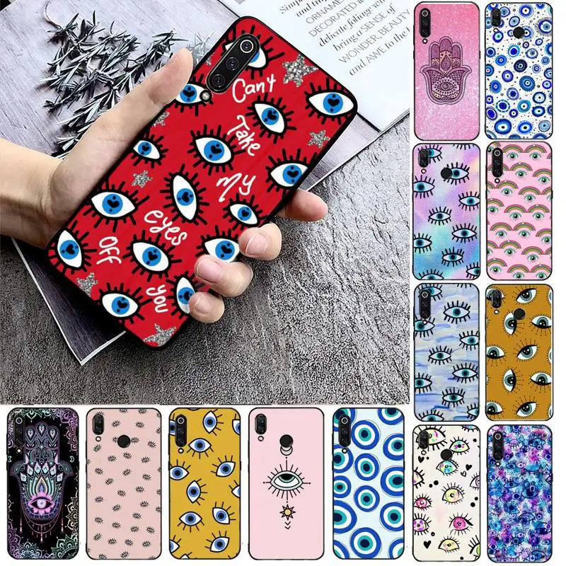 

Evil Eye Phone Case For Xiaomi max3 mi 9 se mi8 F1 9SE 10 lite F1 Back Coque