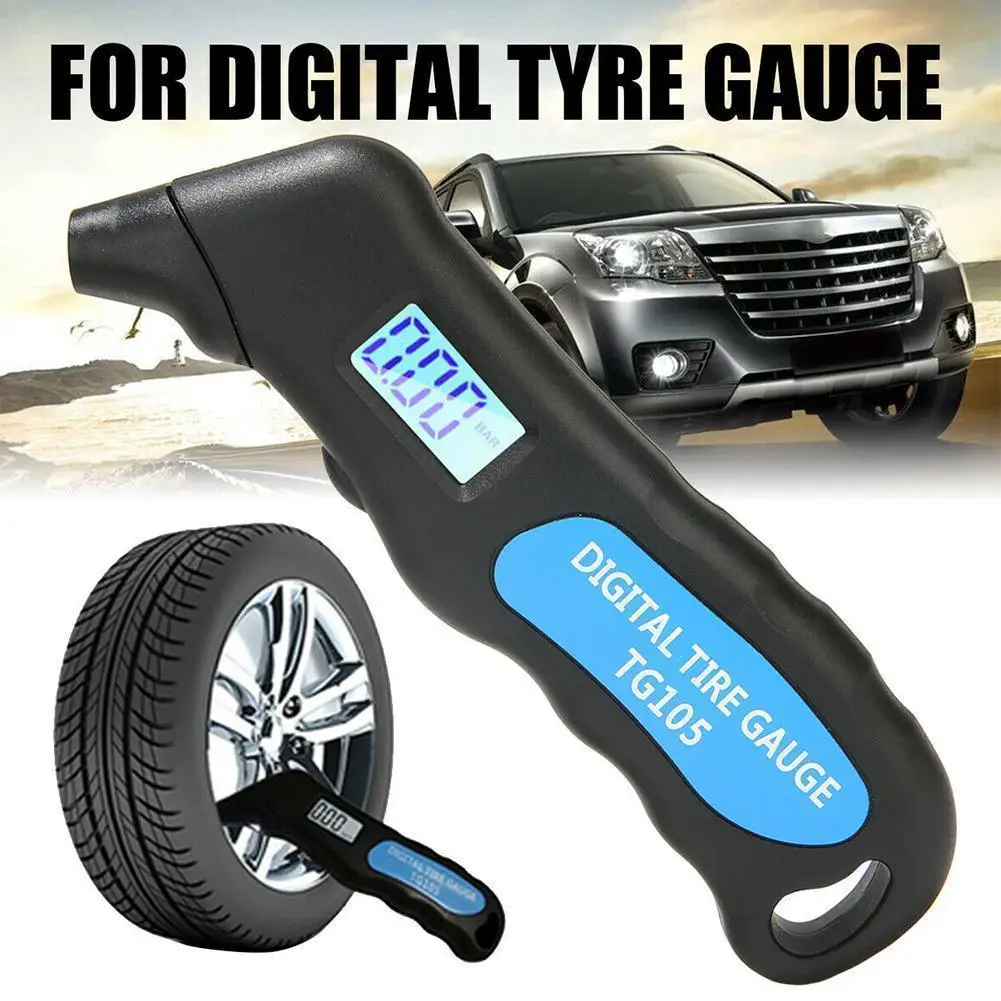

Digital Car Tire Tyre Air Pressure Gauge Meter LCD Display Manometer Barometers Tester For Car Truck Motorcycle Bike Monitoring