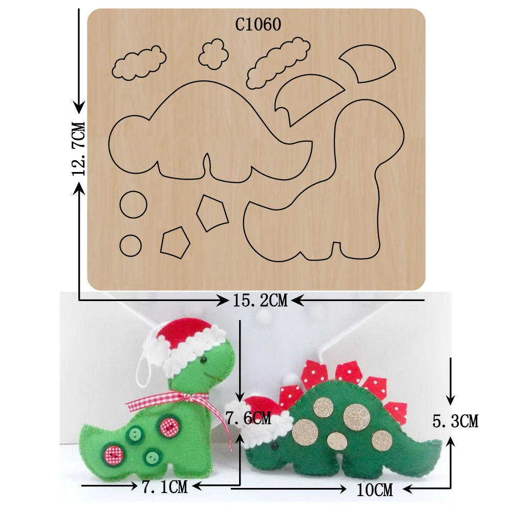 Новый динозавр деревянные штампы скрапбукинга C-1060 резки различных размеров | Дом