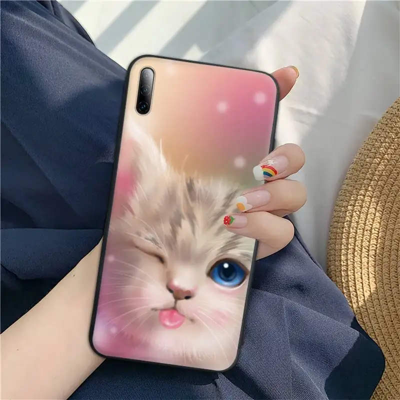 

Cute Cat Phone Case For Redmi 7 8 9A Note 4 8 8t 9pro 10 K30 Pro Cover Soft Back