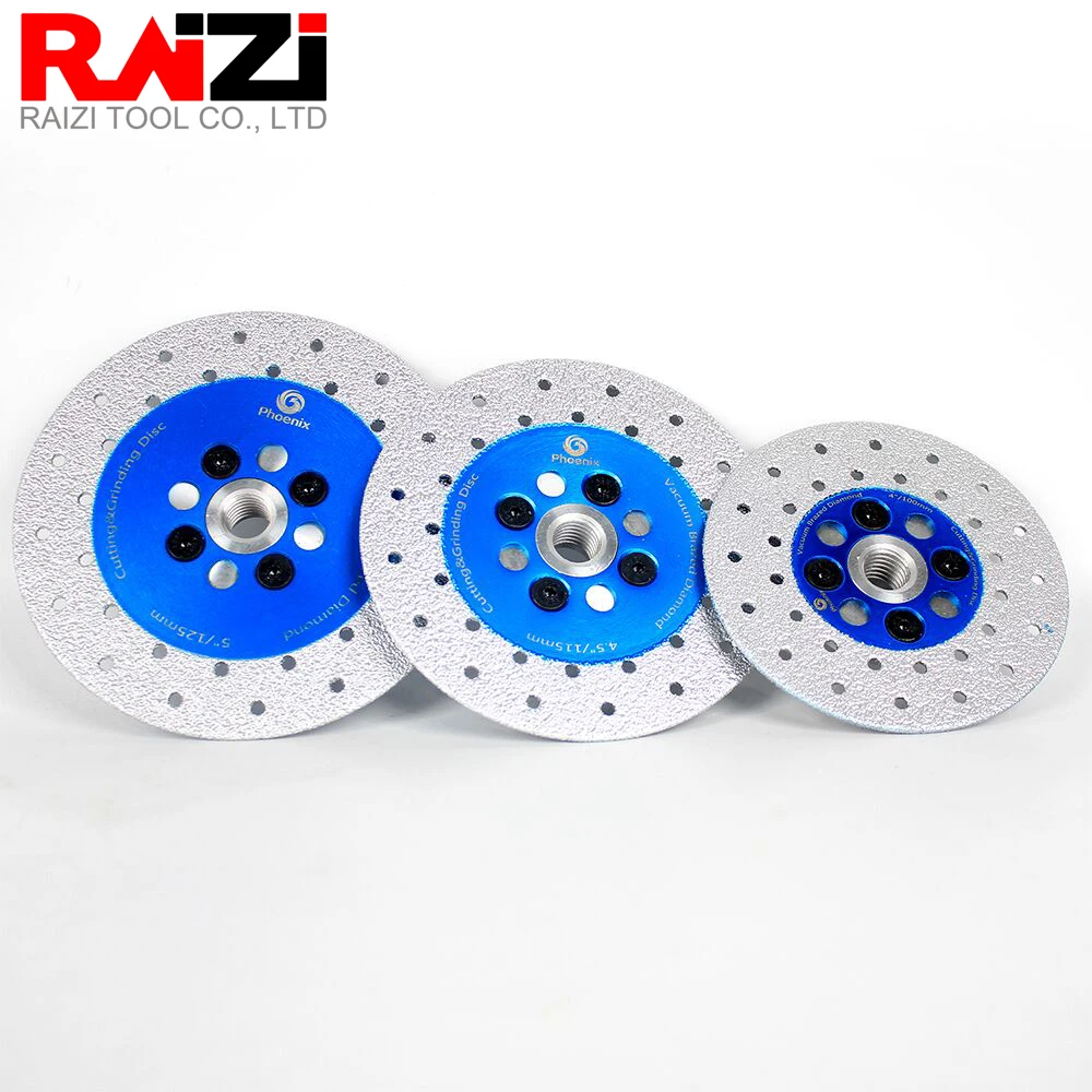 Алмазный шлифовальный диск Raizi 100/115/125 мм M14 двухсторонний гранитный мраморный