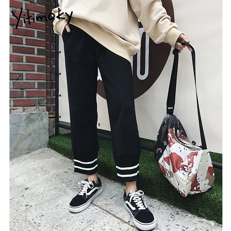 Yitimoky плюс размер брюки женские флис сгущает теплая зимняя одежда женщины