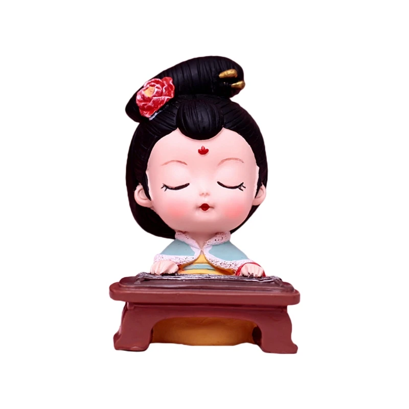 

Ancient Chinese Elements Style Mini People Statue Resin Figurine Decoration Gift H051