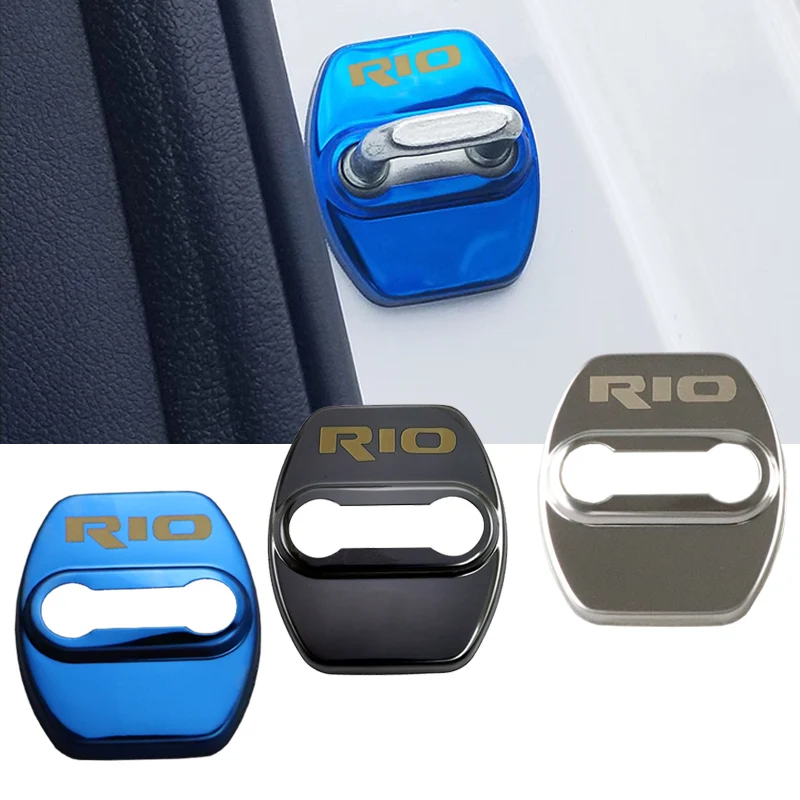 4 шт./лот защитный чехол для автомобильного дверного замка KIA K2 RIO 2017 2020