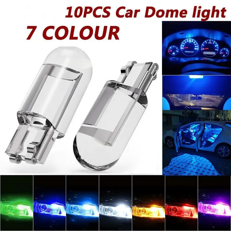 10 шт. светодиодный автомобисветильник светодиодсветодиодный лампы T10 LED W5W WY5W COB |