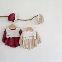 milancel 2021 autumn new baby bodysuits toddler girls clothes with hat girls one piece