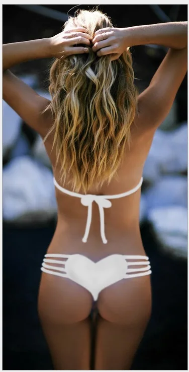 Женские разноцветные плавки в форме сердца плиссированное нижнее белье для