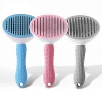 pet comb brush removal comb grooming cats hair remove selfcleaning flea comb for dogs grooming toll automatic hair brush trimmer