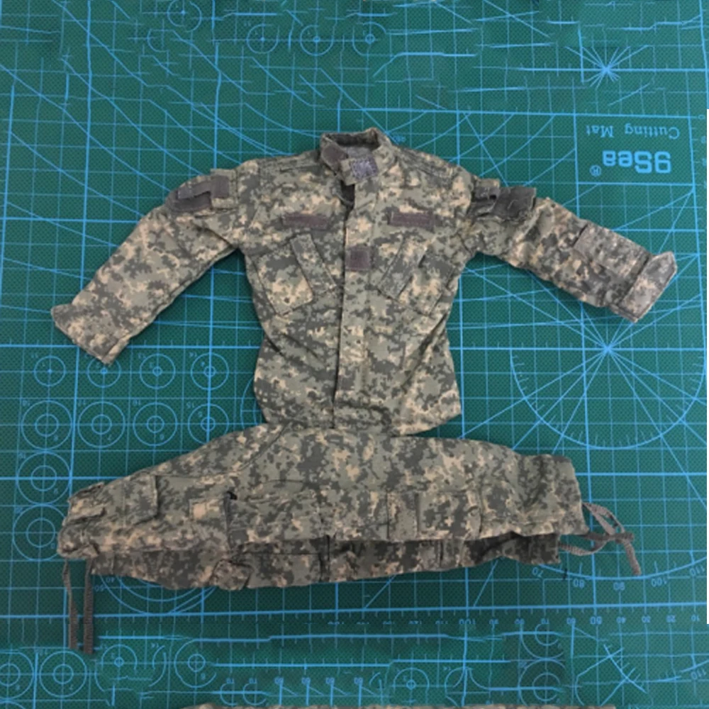 

1/6 ACU Camo. Combat Soldier Clothing Clothes Fit 12'' Female/Male Figure Body Menjackets and pants