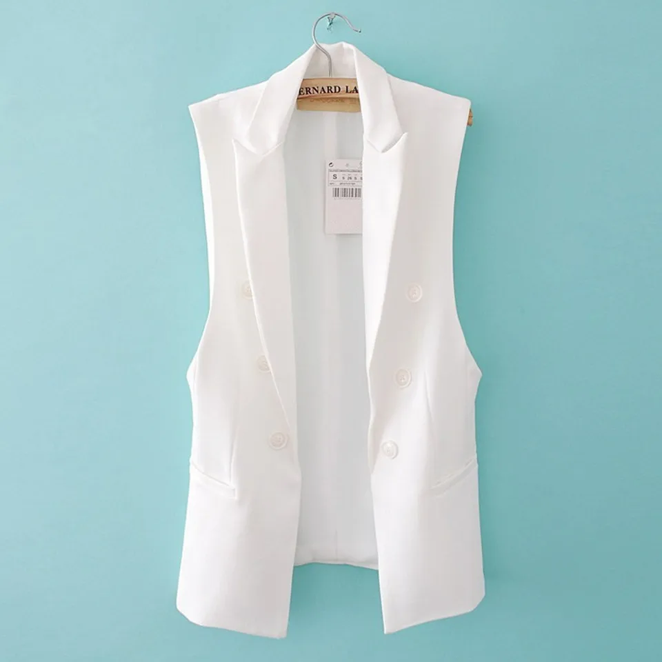 Long Vest Jacket Women Sleeveless Blazer Feminino Quilted Vests Famous Brand Veste Femme Fashion Button Vest Outwear 2021