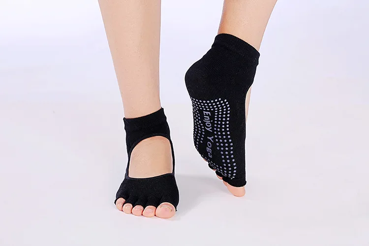 Женские носки для йоги быстросохнущие Нескользящие силиконовые спортивные