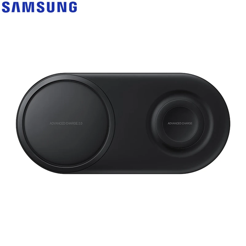 Оригинальное Беспроводное зарядное устройство samsung duo pad EP-P5200 для Galay S10e S10E SM-G97000 S10 S10 X S10+ S10 Plus gear S4 iPhone Xs Max