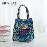brivilas lunch bag fashion cute cat multi color cooler bags women waterproof thermal breakfast box portable picnic travel