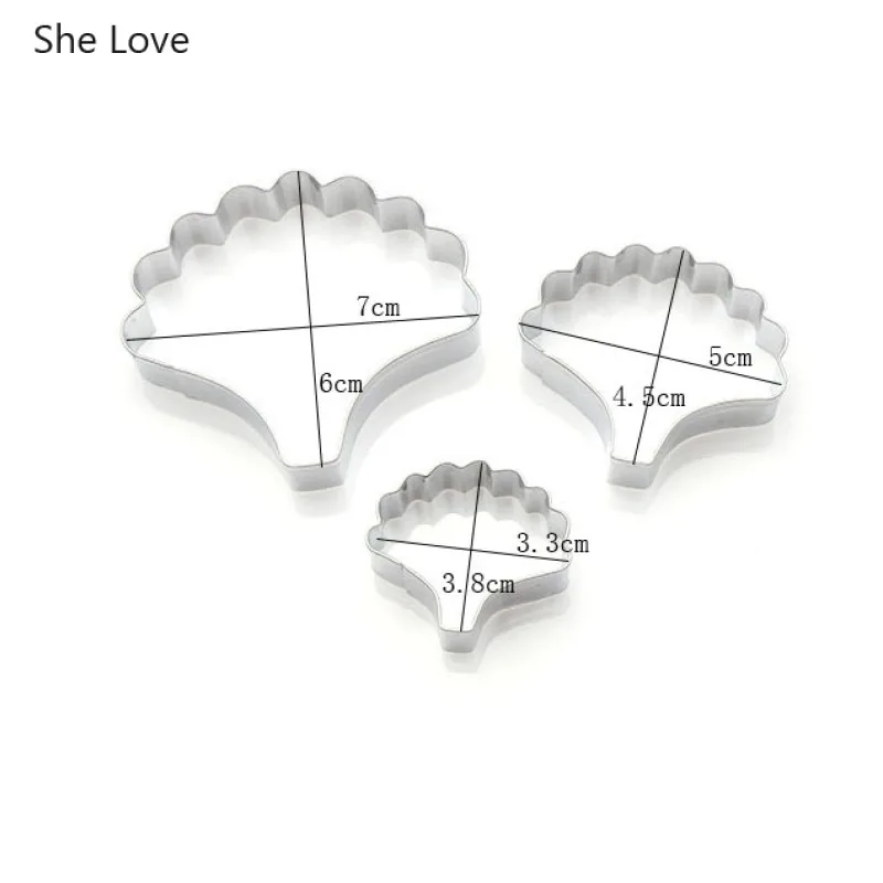 She Love, 3 шт./лот, нержавеющая сталь, полимерная глина, режущая форма, лепестки гвоздики, дизайн для поделок, керамические глиняные инструменты, принадлежности