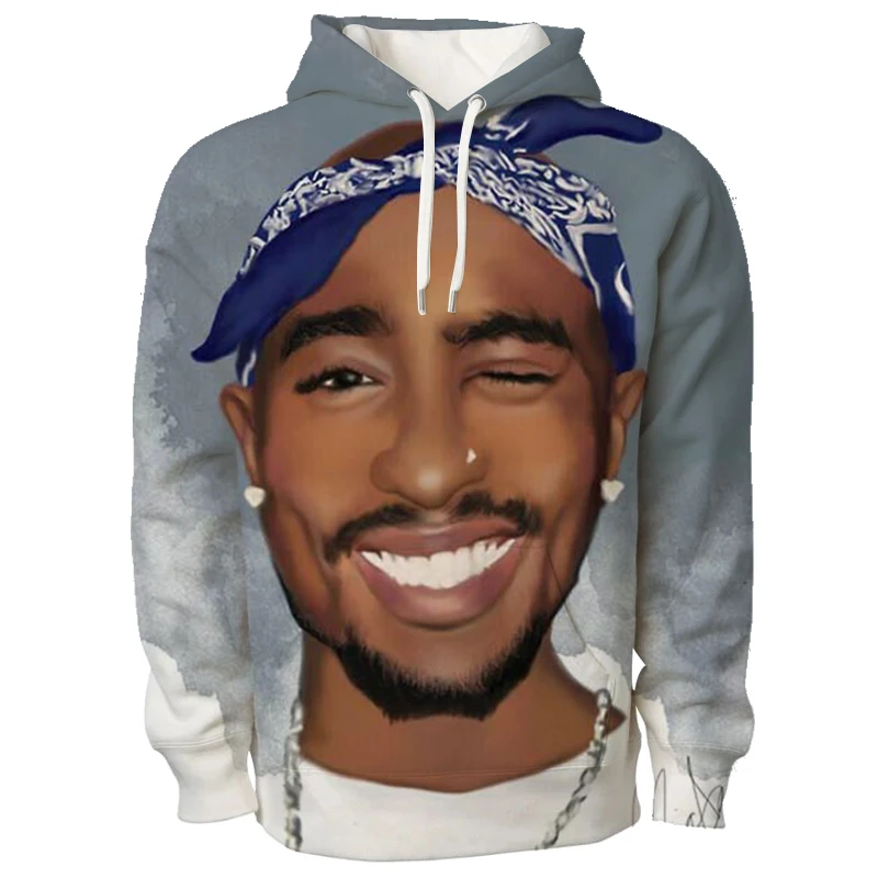 Мужские и женские 2Pac Тупак Толстовка 3D шаблон печати худи для мальчиков девочек
