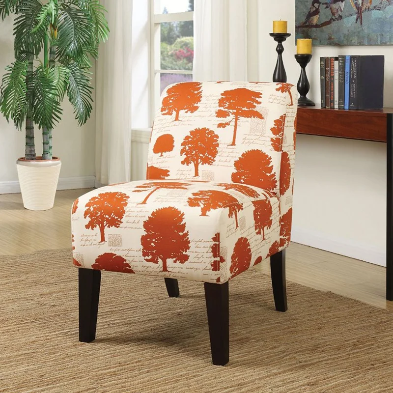 

Accent Chair Cover Slipper Dining Seat Chair Slipcover Tree Fabric Slipper Chair Removable Armless Slipper Chair