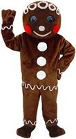 mr gingerbread mascot costume professional quality lightweight