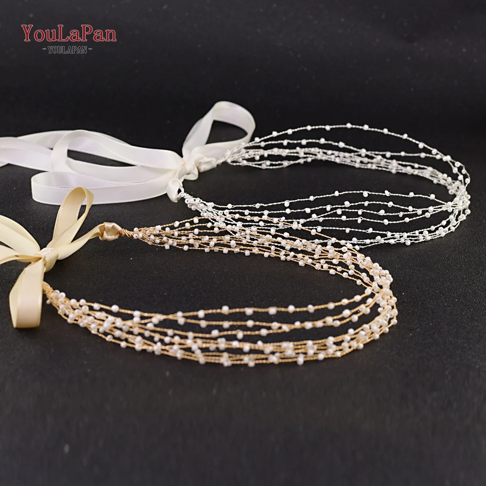 YouLaPan HP03 жемчужные свадебные головные повязки ручной работы уборы простые