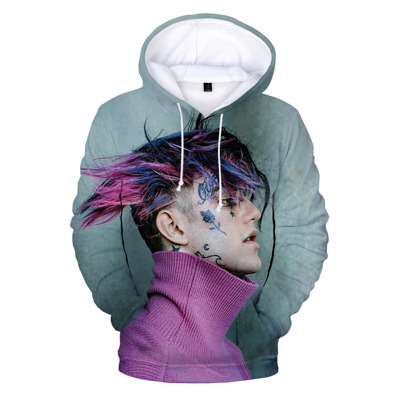 Мужская одежда 2021 года толстовки с принтом Lil Peep Rapper 3D уличная в стиле хип-хоп