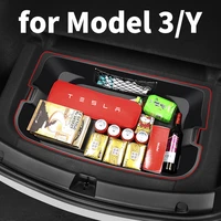 2021 trunk storage box for tesla model y3 for car accessories lower storage trunk and front trunk neat and orderly