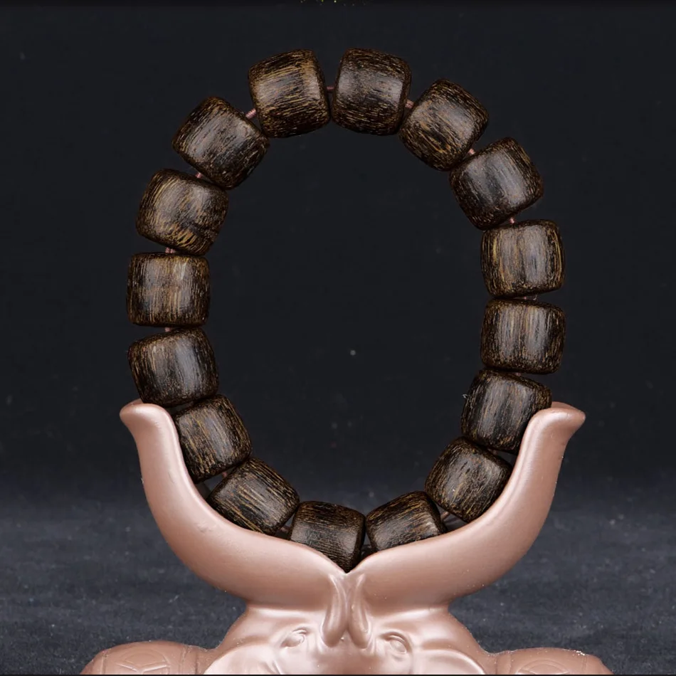 Натуральный и натуральный Калимантан Черный Масляный барабан из дерева ручная