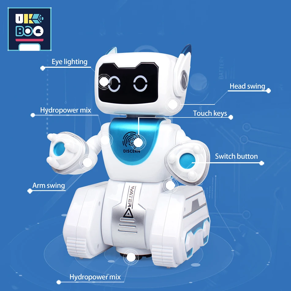 UKBOO RC интерактивный музыкальный ходячий умный робот с дистанционным управлением