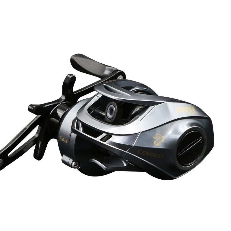 

Baitcasting Fishing Reel Magnetic Brake System 7.0:1 Gear Ratio 8KG Max Drag 222g Weight Casting Reel Fishing Coil