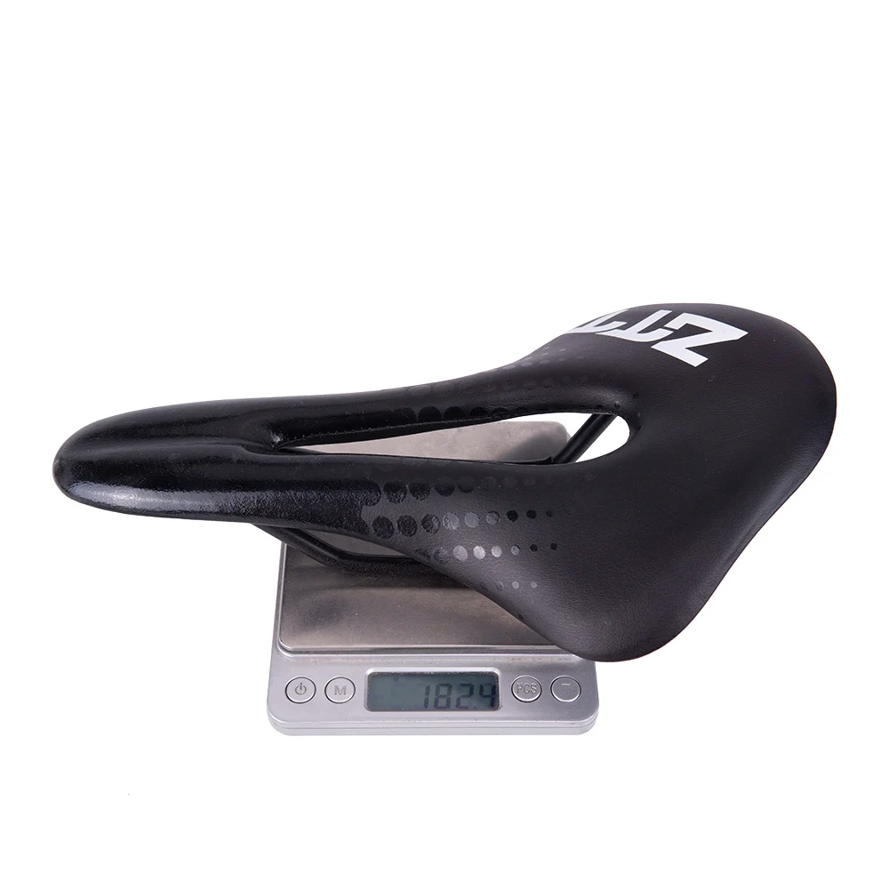 ZTTO MTB Road Bike Saddle Ultralight Racing Seat Hollow Ergonomic Design PU Leather Cr-mo steel Rail 145mm Width Polka Dots | Спорт и