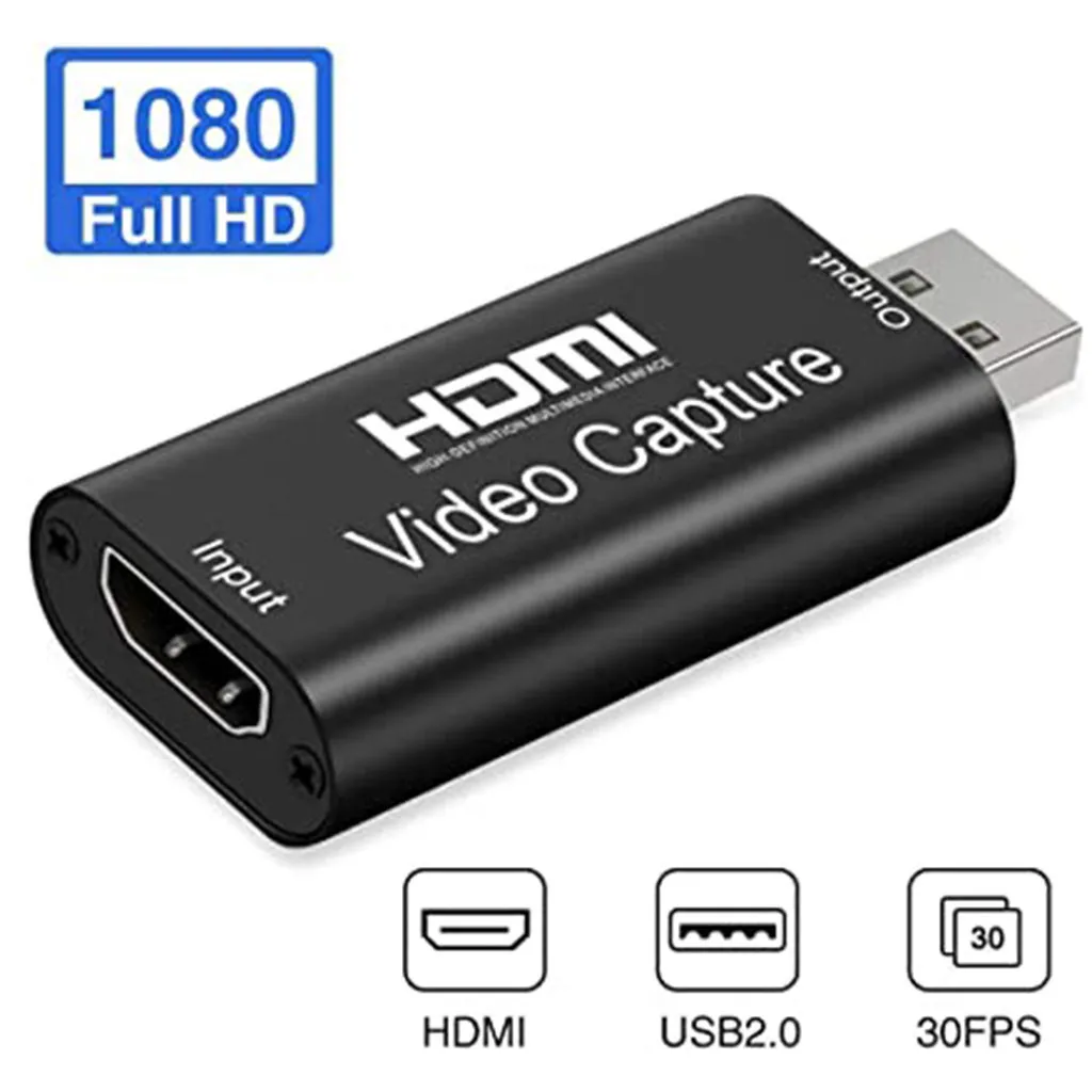 Карта видеозахвата HDMI USB 1080P HD рекордер для игр/видео в реальном времени поддержка
