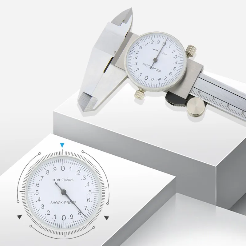 

0-150mm Caliper With Watch Vernier With Watch Caliper Stainless Steel Calipers High Precision Caliper With Meter Fast Shipping