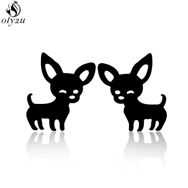 Oly2u новые модные серьги гвоздики с животными женские из нержавеющей стали