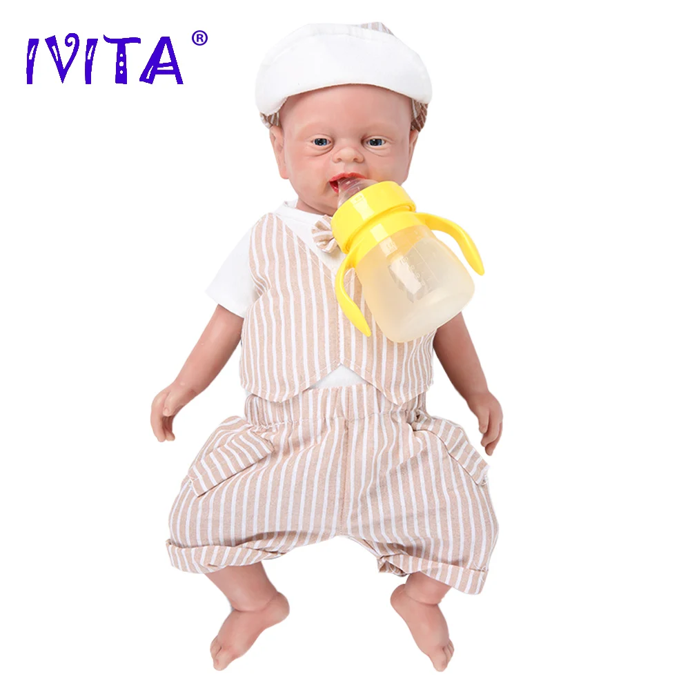 [Доставка от US & CN] IVITA WG1502 силиконовая кукла для новорожденной девочки