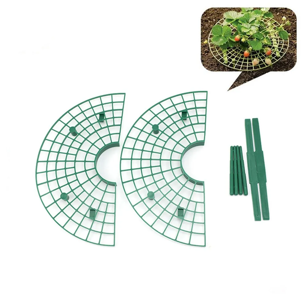 

30cm Round Strawberry Stand Frame Plastic Holder Balcony Planting Rack Fruit Support Shelf Flower Climbing Vine Pillar