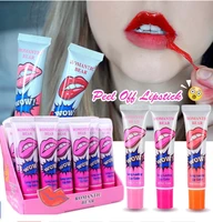 24pcs peel off lips pack fruity lot flavor liquid lipstick matte lip gloss long lasting waterproof romantic rosy lip makeup