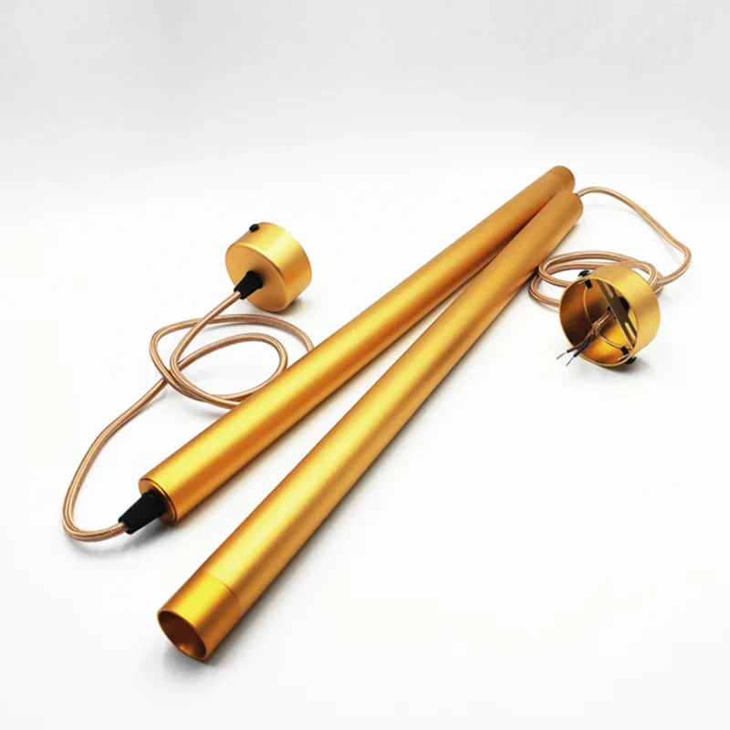 Светодиодная люстра с длинной трубкой регулируемое освещение для дома и